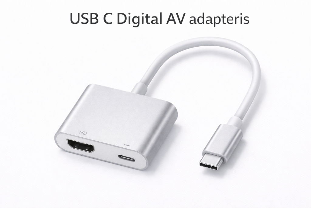 USB C Digital AV adapteris