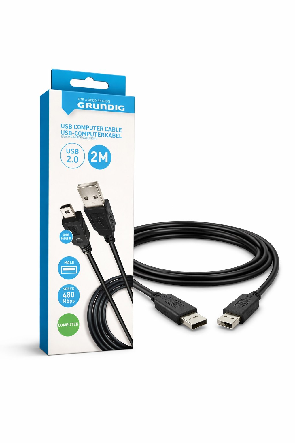 USB kompiuterio kabelis - Image 1