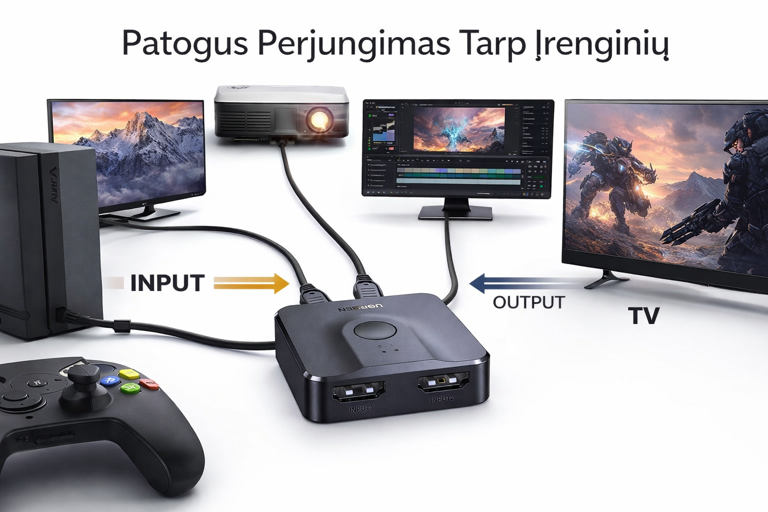 HDMI dvikryptis jungiklis - Image 3