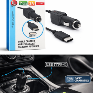 Automobilinis įkroviklis USB type C - Image 1